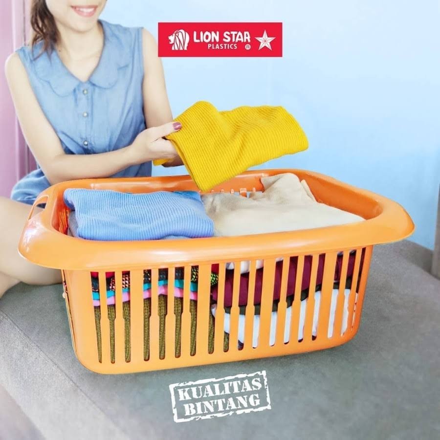 Keranjang Baju Lion Star M-800 Laundry Basket Keranjang Plastik
