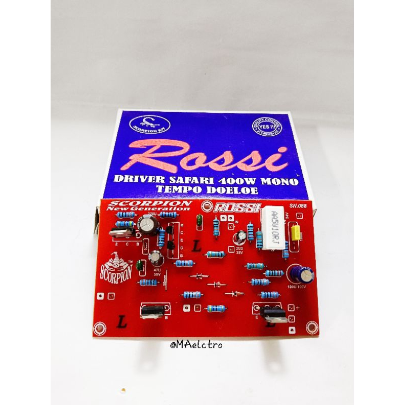 KIT DRIVER ROSSI 400W SFARI SCORPION / DRIVER SAFARI 400 WATT MONO KIT