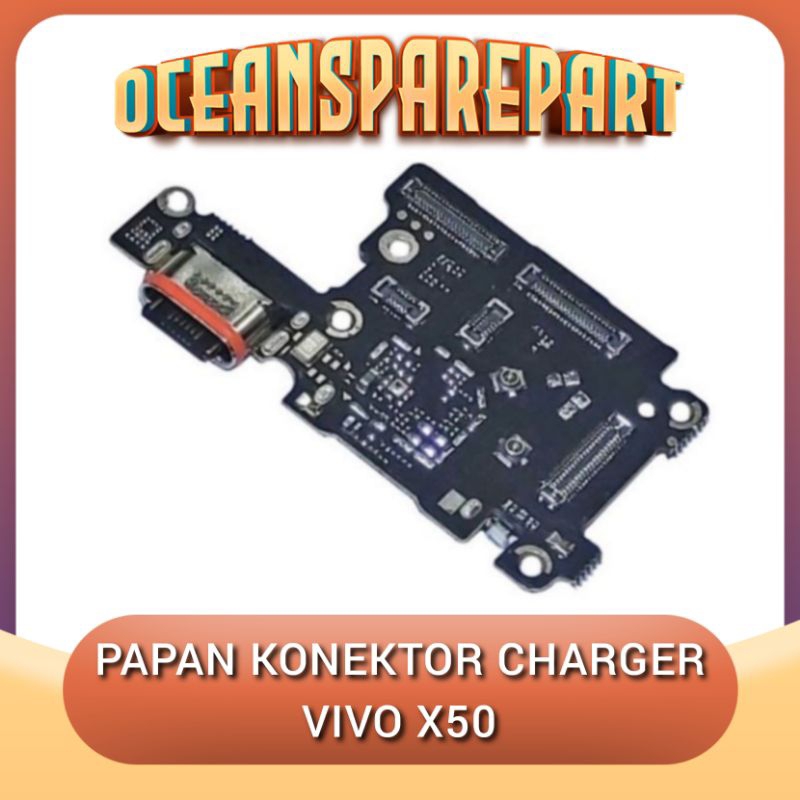 BOARD PAPAN KONEKTOR CONEKTOR CHARGER VIVO X50 PLUG IN MIC