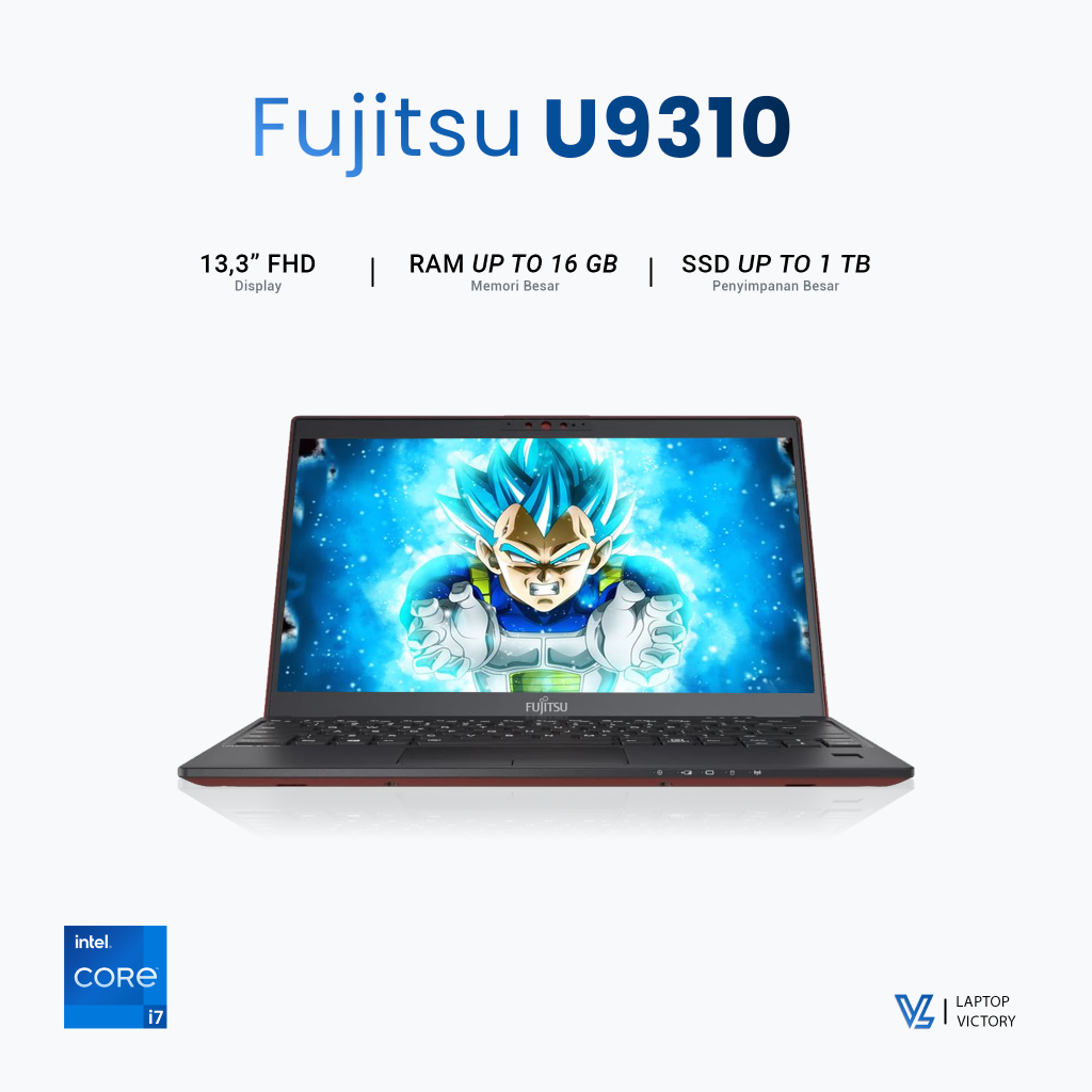 laptop fujitsu U9310 Core i7 Gen 10 Ram 16GB SSD 1TB BERGARANSI