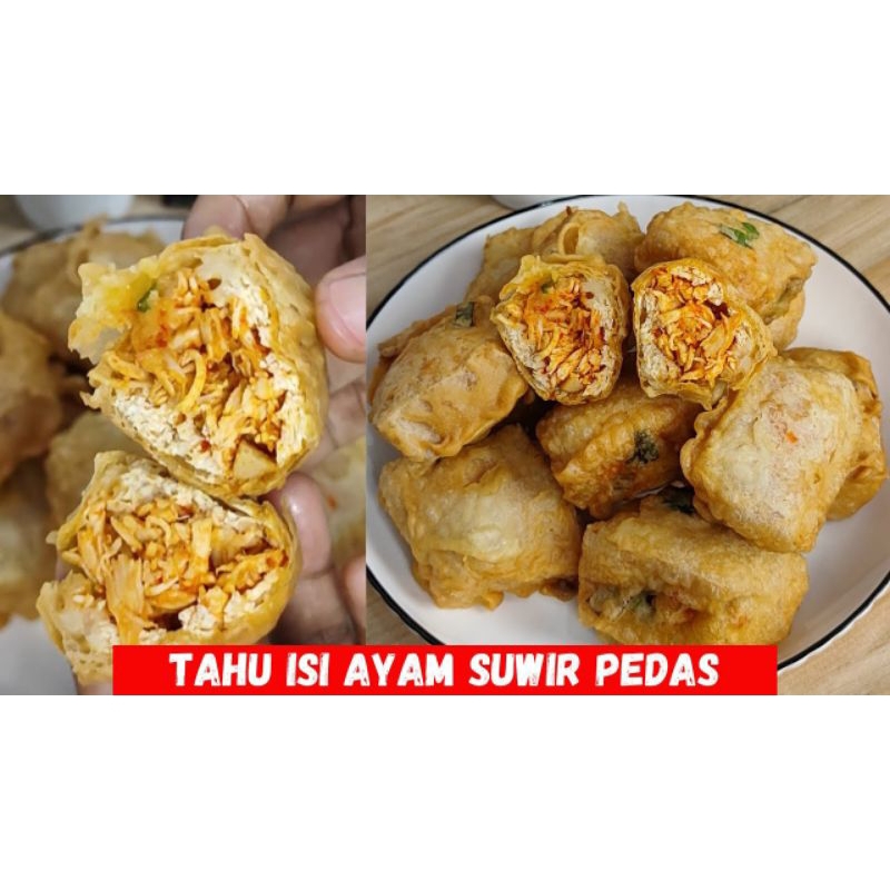 

tahu huha ayam suwir pedas 1 biji