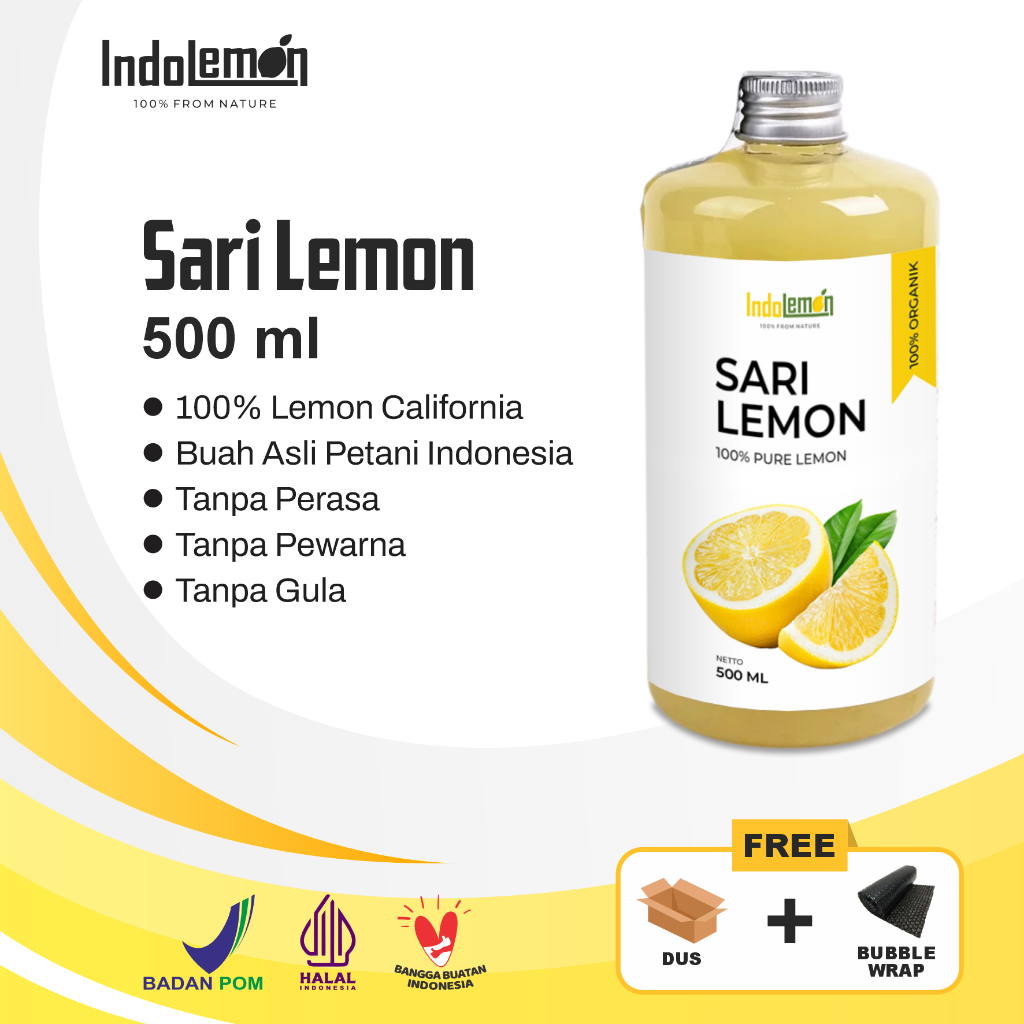 

Ay00! BPOM Sari Lemon 500 ml - Pure Lemon Jus Diet Detox Air Lemon Untuk Diet by IndoLemon