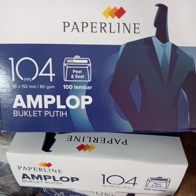 

Amplop putih (104pps) 95x152mm 80gsm 1dus 100lembar