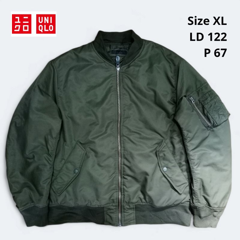 JACKET BOMBER UNIQLO SIZE XL