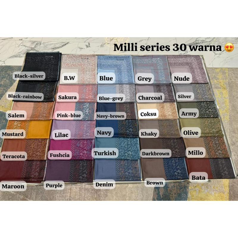 MILLI SERIES JOURNEY HIJAB SEGIEMPAT VOAL PREMIUM KW