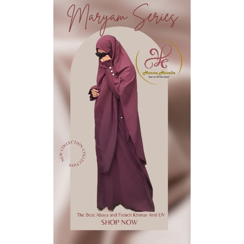 One Set Maryam Series Anti UV by Hanna Hezelin (Abaya & FK)