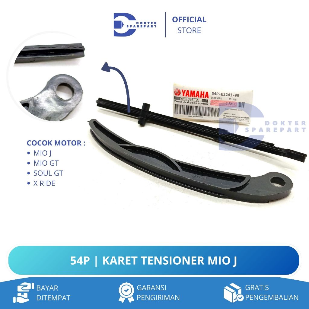 54P KARET TENSIONER MIO J / MIO GT / SOUL GT / X RIDE / LIDAH TENSIONER