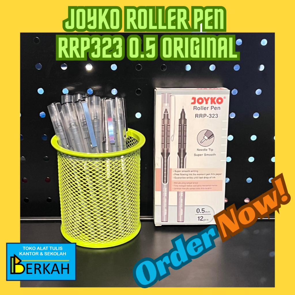 

Pulpen Joyko Roller Pen RRP-323 Hitam 0.5 Original