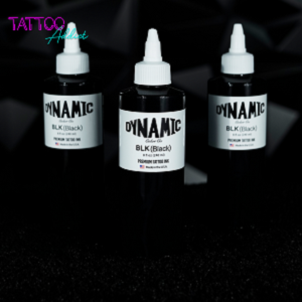 ORIGINAL Ink Tattoo Dynamic Original USA TBK & BLACK 240ml / 8 Fl OZ