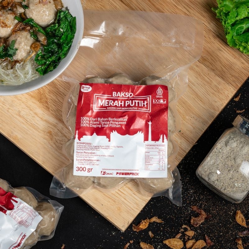 

Bakso Sapi Merah Putih 300 Gr