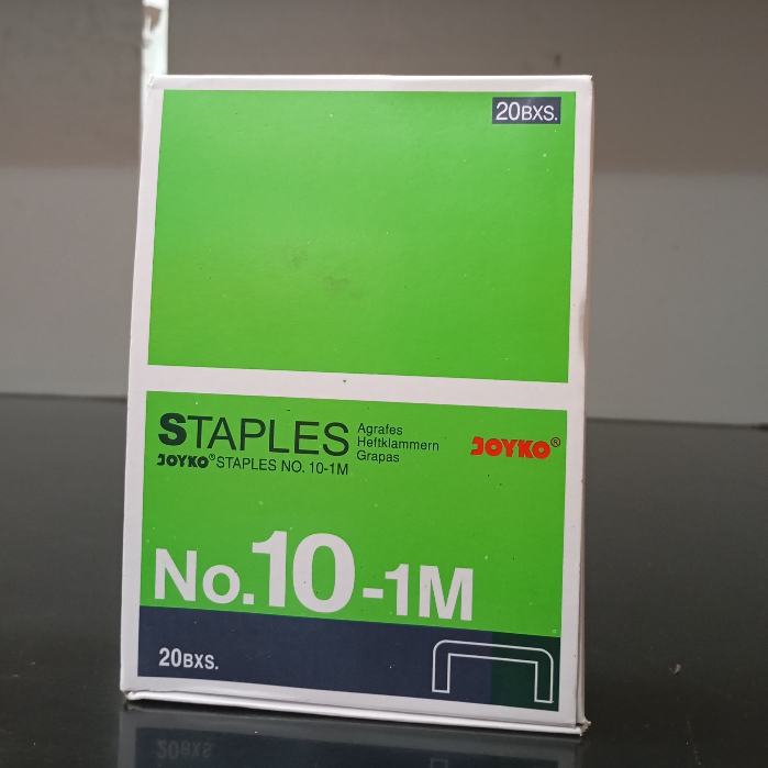 

STAPLES JOYKO NO.10 KECIL ISI STEPLER HEKTER NO.10-1M 1 BOX ISI 20 PCS