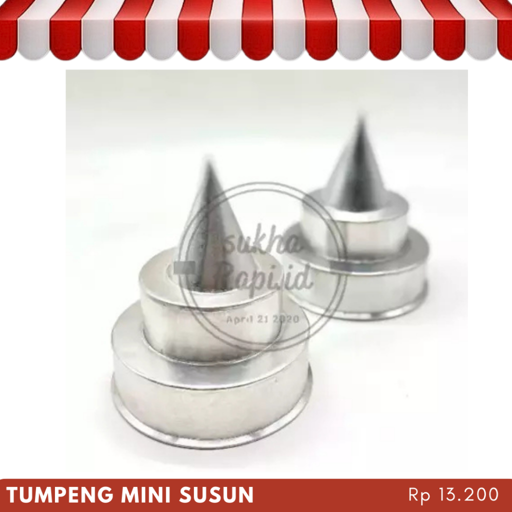 Cetakan Tumpeng Mini Susun Cetakan Nasi Tumpeng Susun 2 Mini Aluminium Cetakan Tumpeng Agustusan