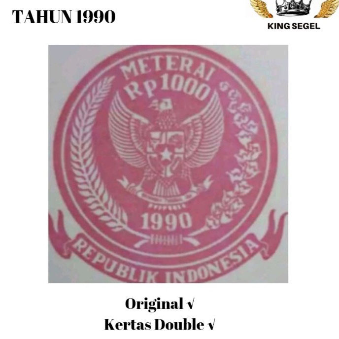 

KP8 Kes Segel Tahun 199 Double Asli
