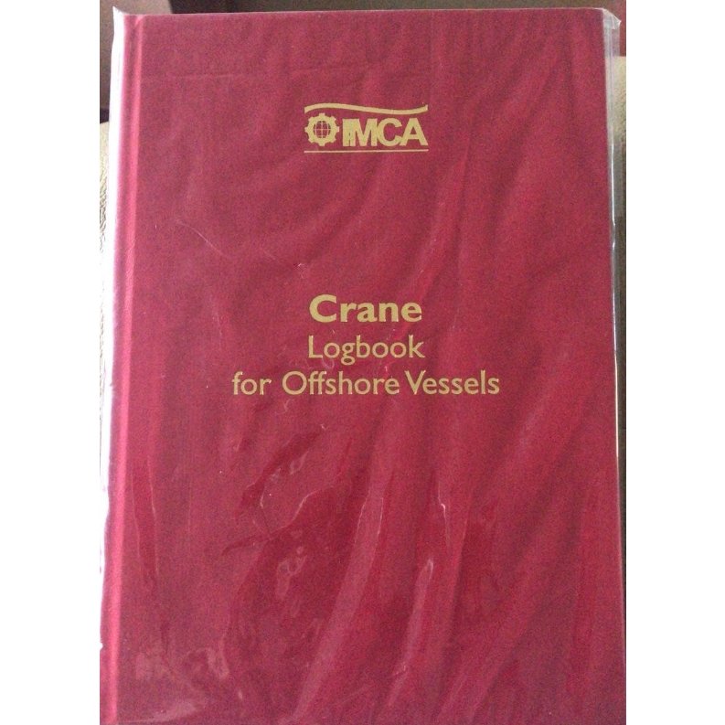 Buku IMCA CRANE LOGBOOK for Offshore Vessels IMCA Logbook