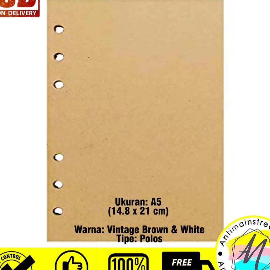 

HJ6 Refill Isi Buku Binder Ukuran A5 6 Lubang Isi Binder Polos A5 Lubang 6