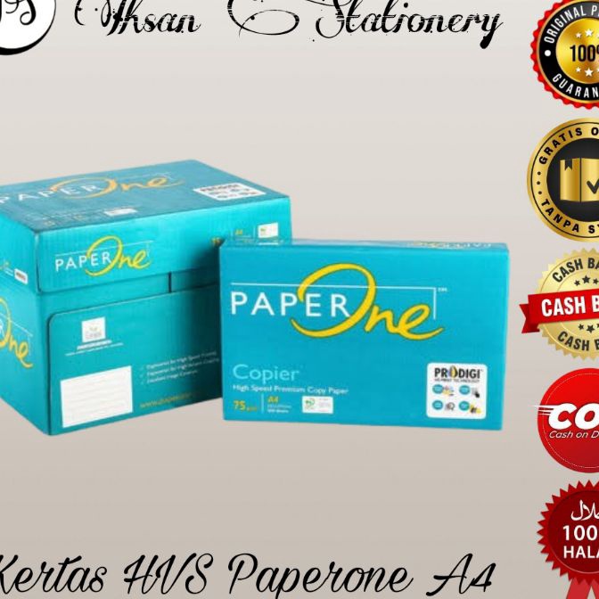 

Khusus Kes Hvs A4 75gsm PaperOne 1 DUS