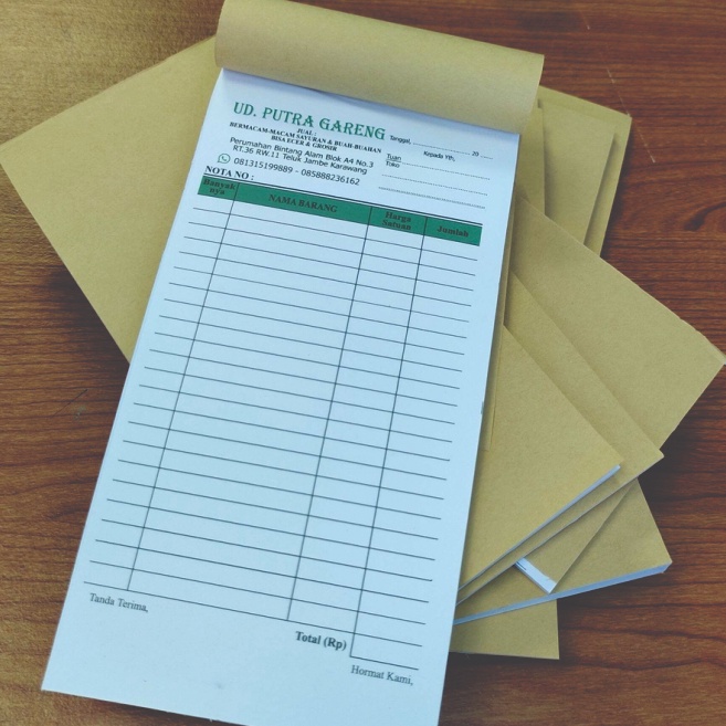 

KI3 Cetak Nota Custom 13 isi 1 lembar MIN 3 BUKU Gratis Desain Gratis Logo Bebas Nama Sendiri YHYudhaGrafika