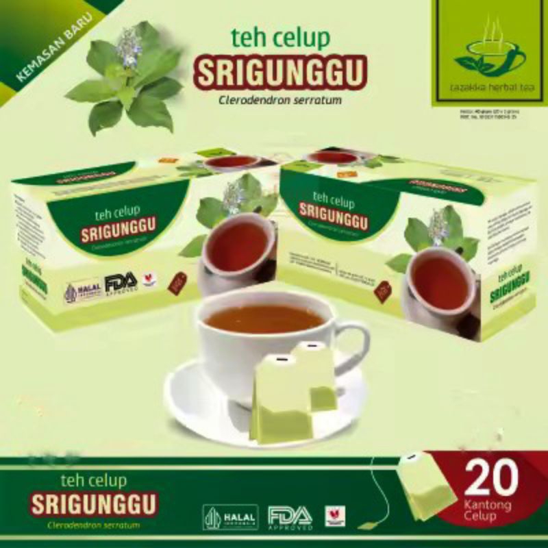 

Teh Herbal Srigunggu Herbal Gurah menghilngkan lendir di tenggokan isi 20 kantong