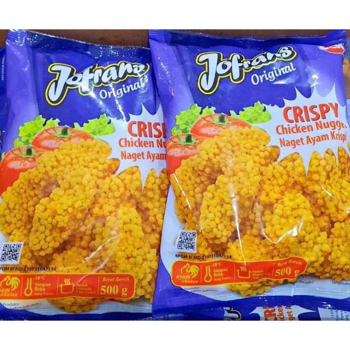 

Jofrans chicken nugget crispy 500gr / naget ayam