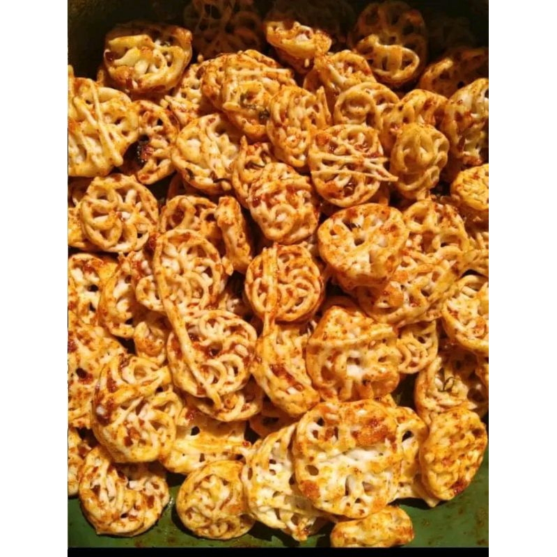 

kerupuk pedo pedas daun jeruk isi 500gr