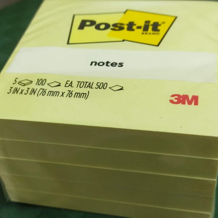

HJ6 3M Post It Sticky Notes 6545CY 3 inch x 3 inch