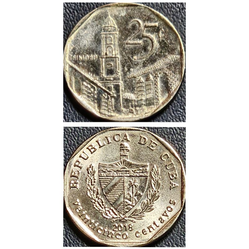 Koin Negara Cuba  25 Pesos Cent 2006 Kondisi Koin Utuh Bersih Dijamin Original 100%