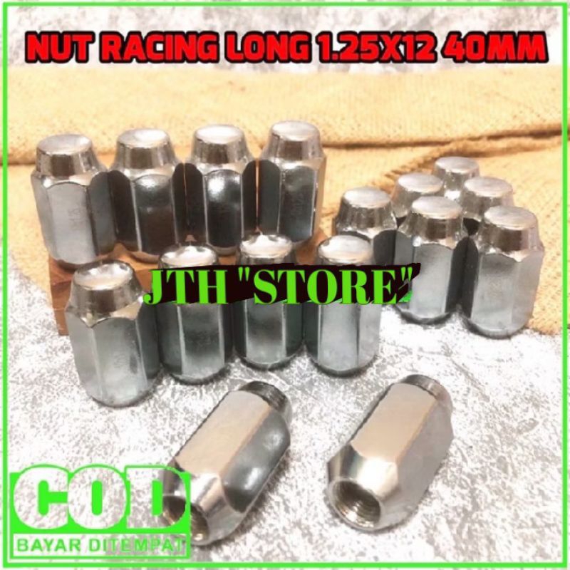 NUT RACING LONG - MUR RODA PANJANG - LUG NUT FUJITA KUNCI 21
