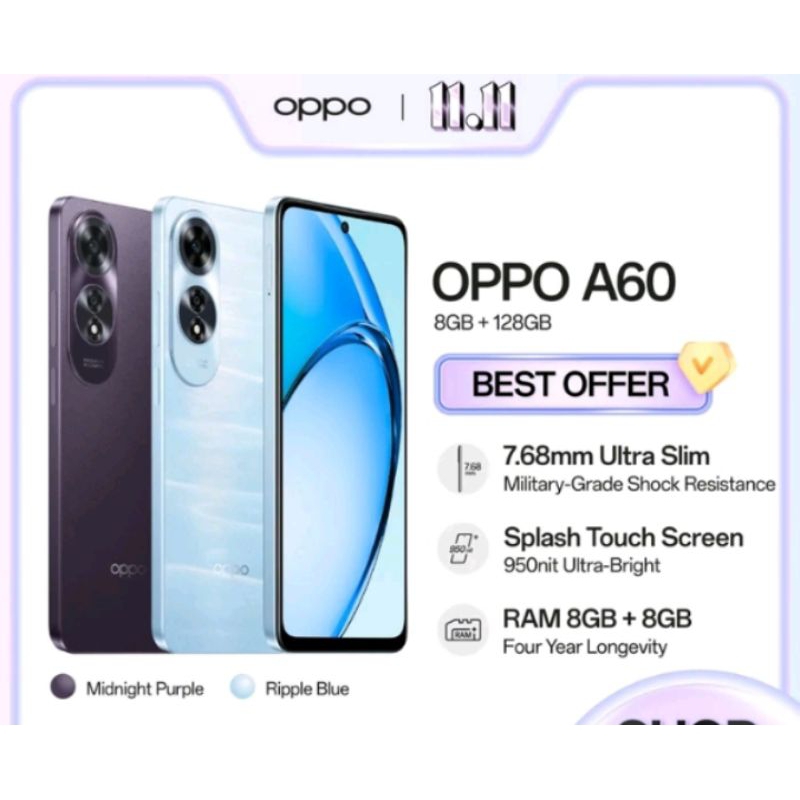 hp oppo a60 terbaru dan berkualitasl