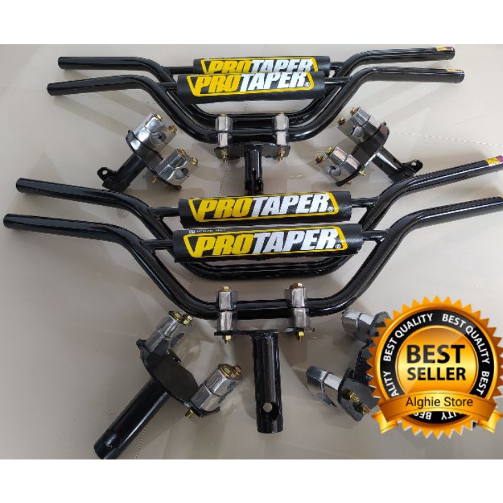 GROSIR stang motor custom model trail dan dudukan adaptor untuk semua jenis motor Suzuki supra x sup