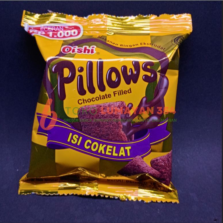 

Oishi pillows renceng isi 10 bungkus x 12 gram