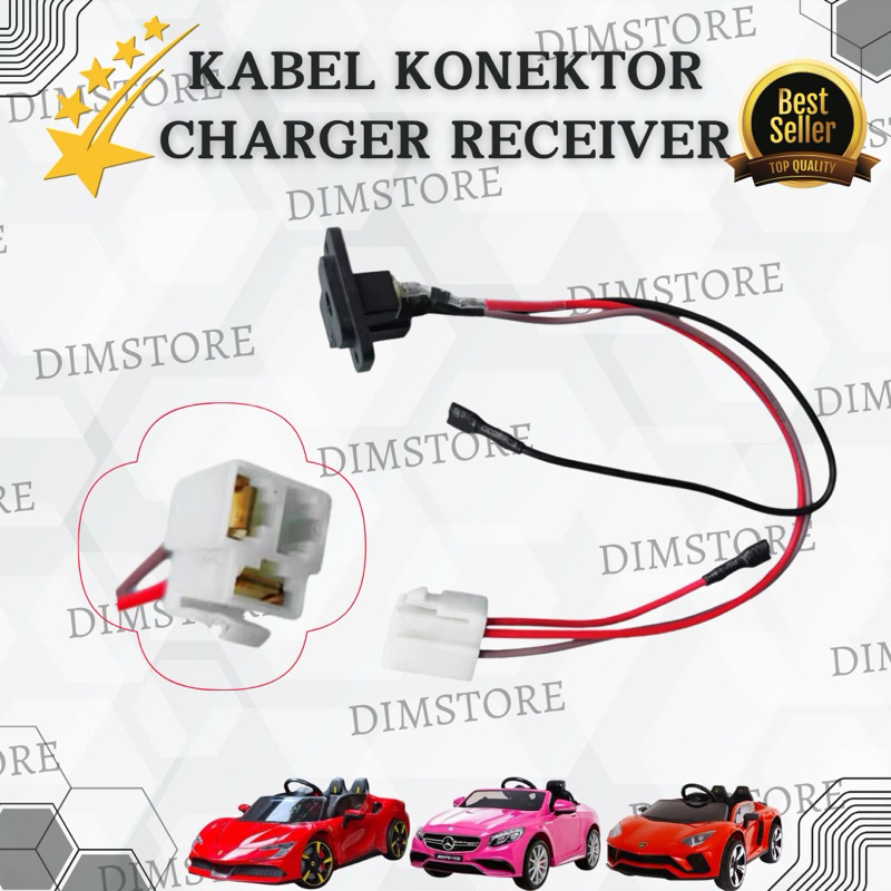 KABEL CHARGER AKI MOBIL MOTOR MAINAN AKI ANAK 6V 12V KABEL SAMBUNGAN SET CHARGER 6 VOLT 12 VOLT