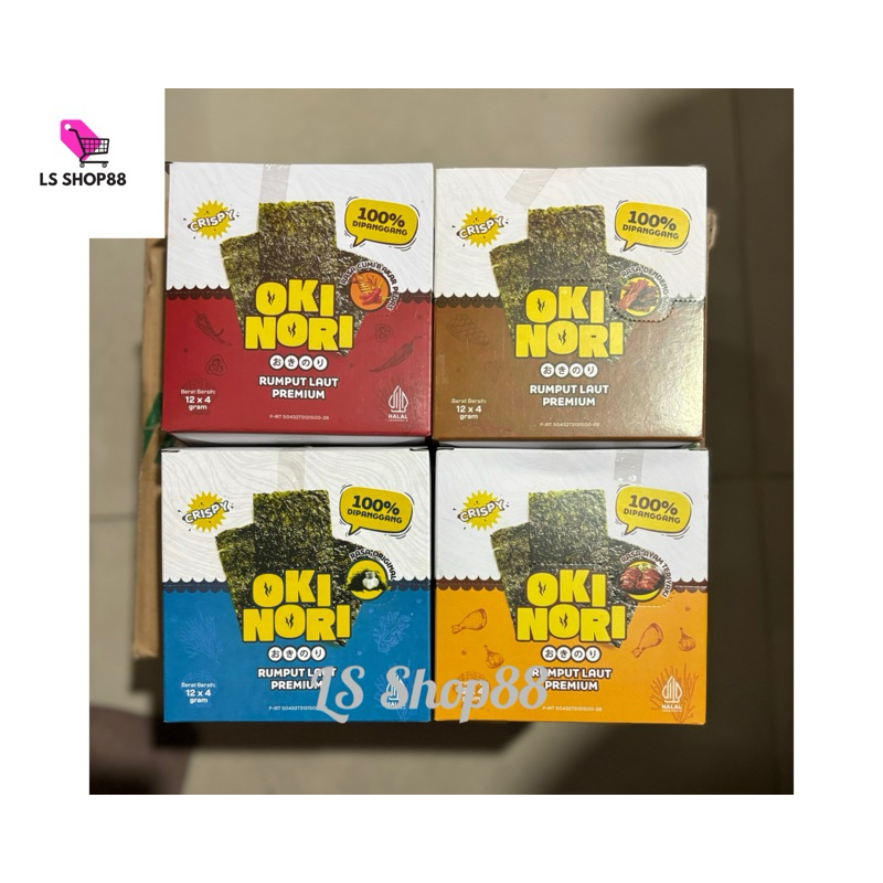 

OKI NORI BOX isi 12 Sachet // Rumput laut