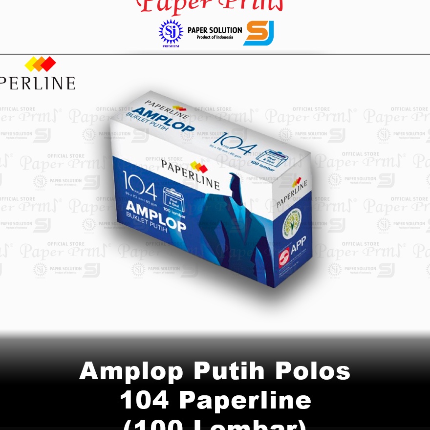 

Terkini Amplop Putih Polos 14 Paperline PPS 1 Box isi 1 Lembar