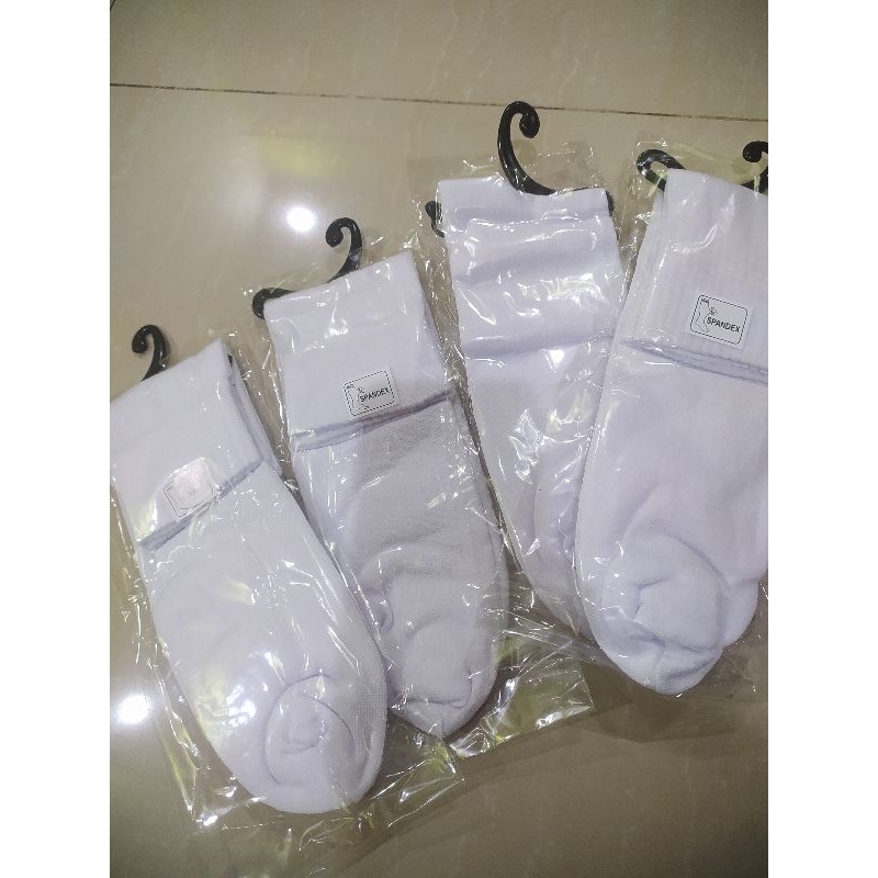 

kaos kaki spandek tebal (putih polos)panjang atas mata kaki(satuan/ecer)