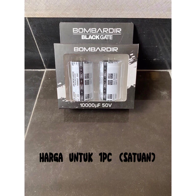 capasitor elco elko 10000uf 50v 10000 mikro 50volt bombardir bell blackgate original