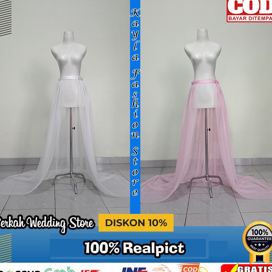 Ekor Gaun pengantin Tile PolosEkor Tile Gaun PengantinEkor Kebaya