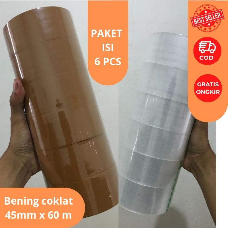 

ISOLASI 1 SLOP LAKBAN TRANSPARAN 45MM×60M