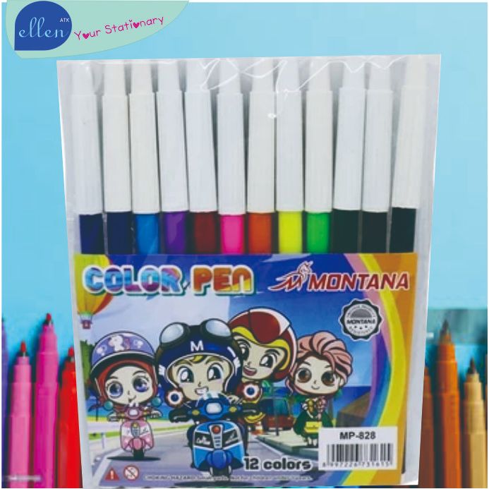 

Spidol 12 Warna Colour Pen (Set) kecil