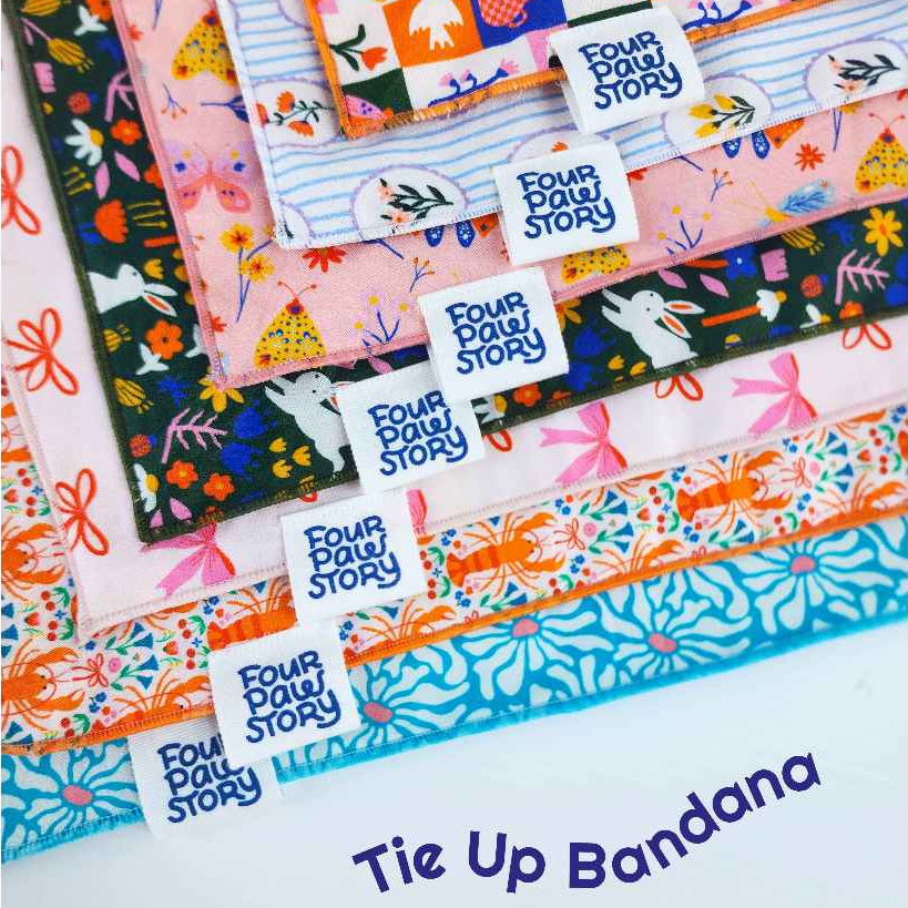 Fourpawstory - Bandana Anjing Kucing / Scarf Anjing Kucing Pop Delight Collection