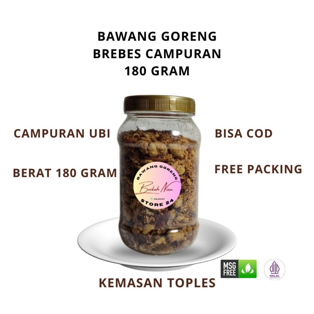 

Bawang Goreng Brebes campuran 150gr termurah free packing COD