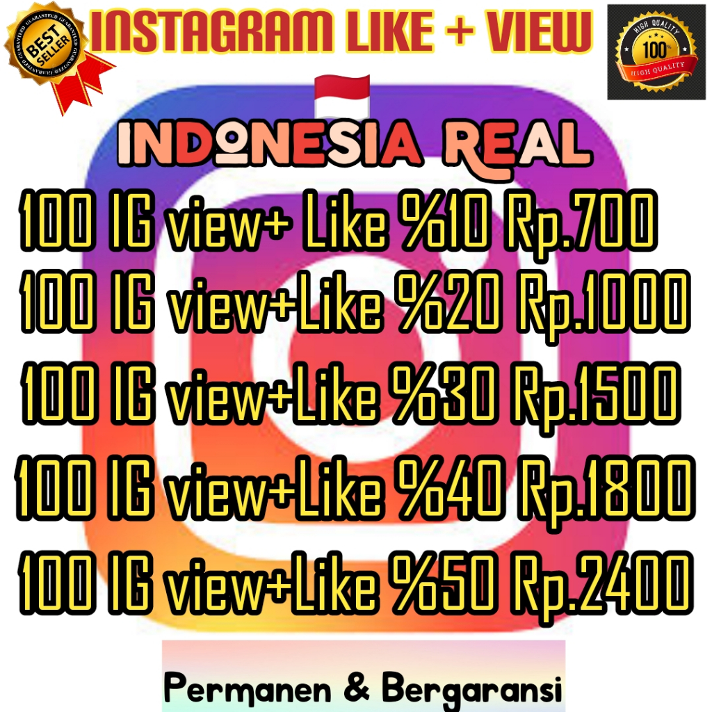 INSTAGRAM LIKE + VIEW INDONESIA🇲🇨