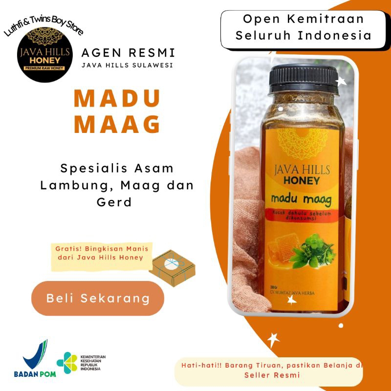 

(100% ASLI) Madu Maag by java hills honey (untuk mengatasi maag, gerd, asam lambung dan vertigo)