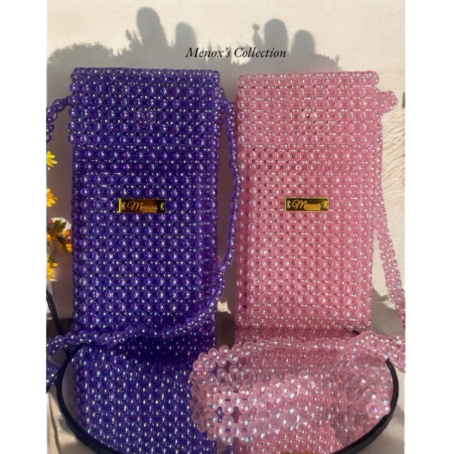Beads Bag / Bead Bag / Tas Mutiara / Tas Manik-Manik / Phone Bag / Tas Manik Manik Akrilik