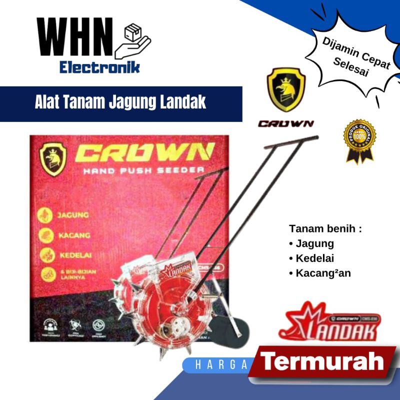 Alat tanam benih jagung landak crown