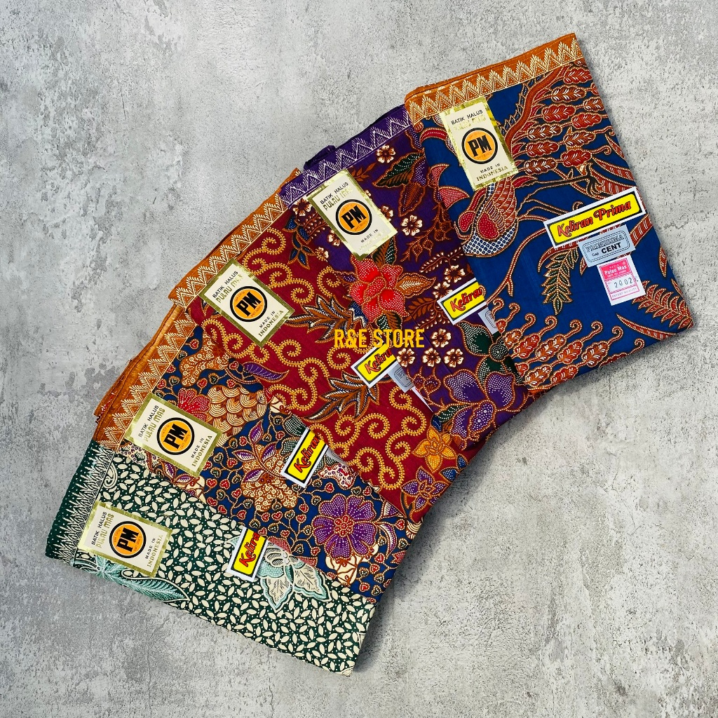 Kain Batik PM Pulau Mas Cap Cent Kain Panjang Batik Samping Kebat Tapih Sewek Jarik Melahirkan