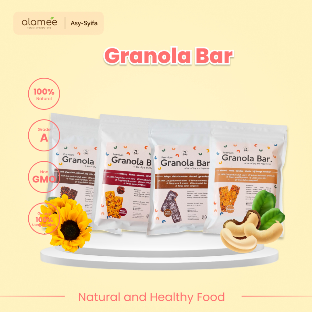 

Granola Bar Bites Snack Sehat Makanan Anak Bayi Dan Balita Oatmeal Kue Kering Cookie Cookies