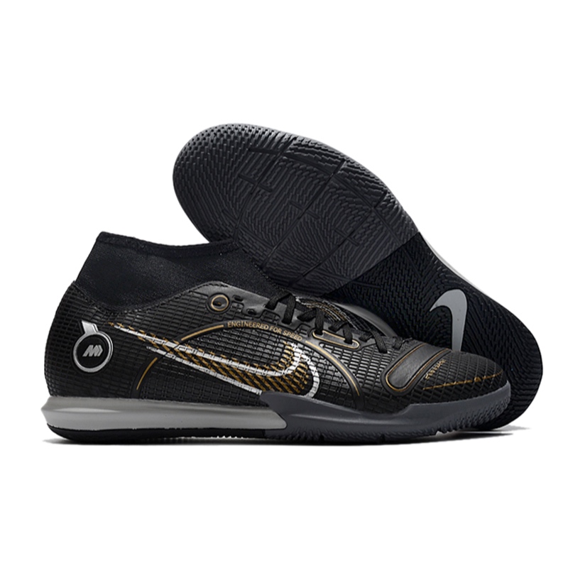 Sepatu Futsal Mercurial Superfly 8 Academy Black Gold IC