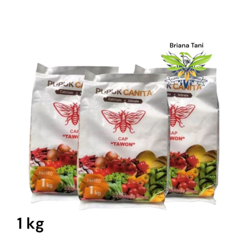 ￼Canita Pupuk Tawon 1kg Kalsium Nitrat Dan Nitrogen Pupuk Untuk pertumbuhan Tanaman Tawon