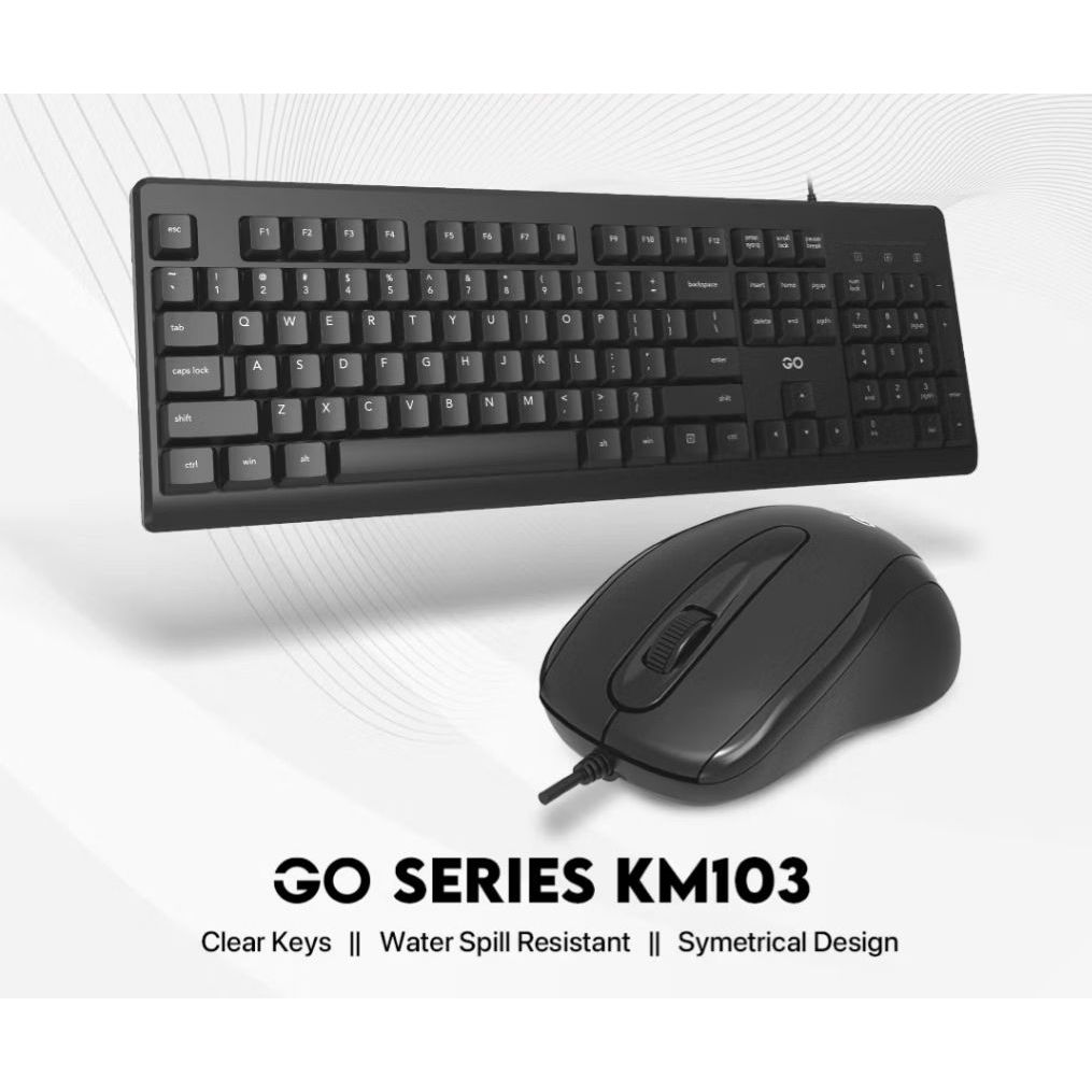 Keyboard Fantech GO KM103 KM-103 Combo Keyboard Mouse Office