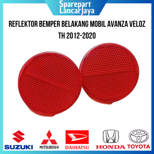 Reflektor Bemper Belakang Mobil Avanza Veloz th 2012-2020